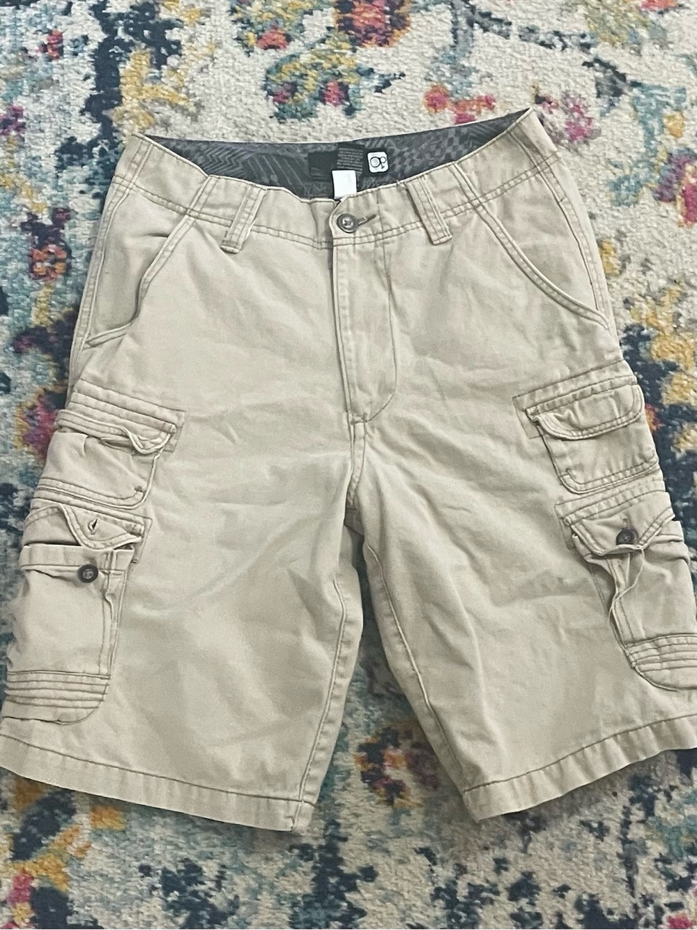 OP Men's Cargo Shorts in Khaki Beige